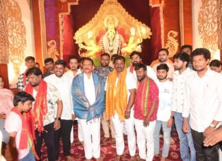 అమ్మవారి పూజలో పాల్గొన్న ఎమ్మెల్యే దేవిరెడ్డి సుధీర్ రెడ్డి